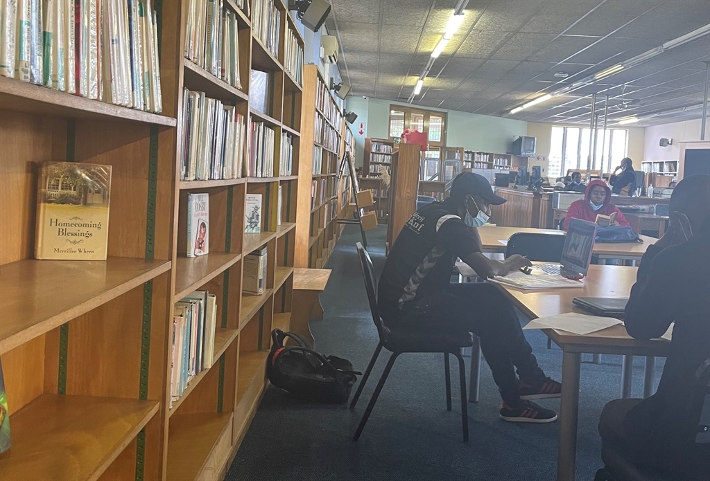 Johannesburg residents using one of the City's libraries