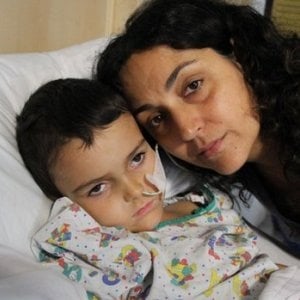 A photo of Ashya and his mother, Naghmeh