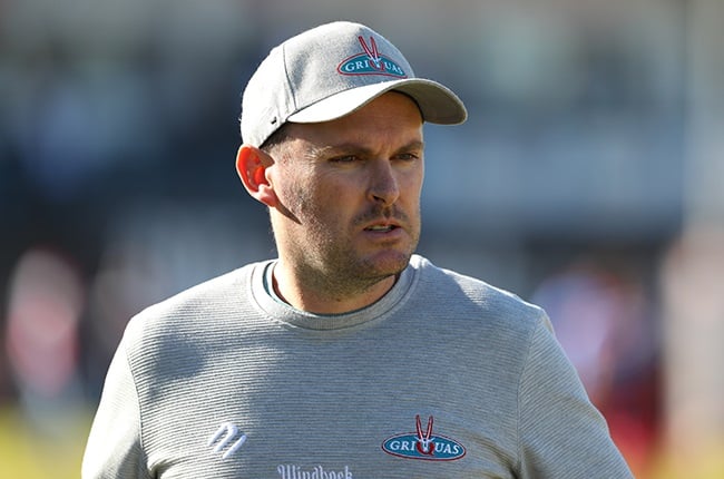 Griquas coach Pieter Bergh during the Currie Cup final in 2022 (EJ Langer/Gallo Images)