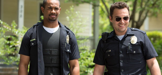 Damon Wayans, Jr. and Jake Johnson in Let's Be Cops (Twentieth Century Fox)