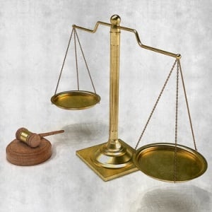 Scales of justice from Shutterstock