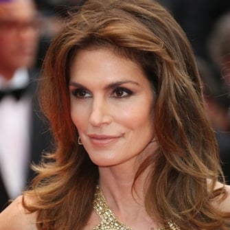 Cindy Crawford's trademark is her mole on the left-hand side of her face