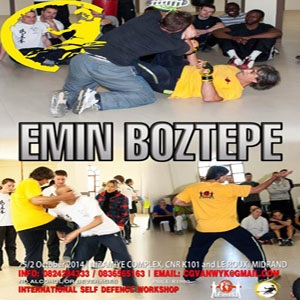 Dai-Sifu Emin Botzepe, world renowned Wing Tzun Martial Artist, will teach you and your family effective self-defence techniques.