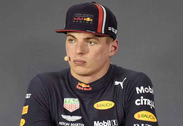 Red Bulls Dutch driver Max Verstappen gestures during a press conference after the F1 Mexico Grand Prix qualifying session at the Hermanos Rodriguez circuit in Mexico City on October 26, 2019. (Photo by ALFREDO ESTRELLA / AFP)