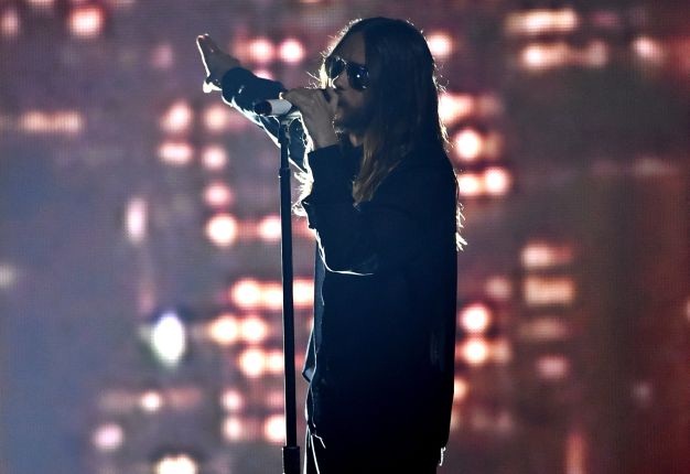 Jared Leto performs on stage. (Getty Images)
