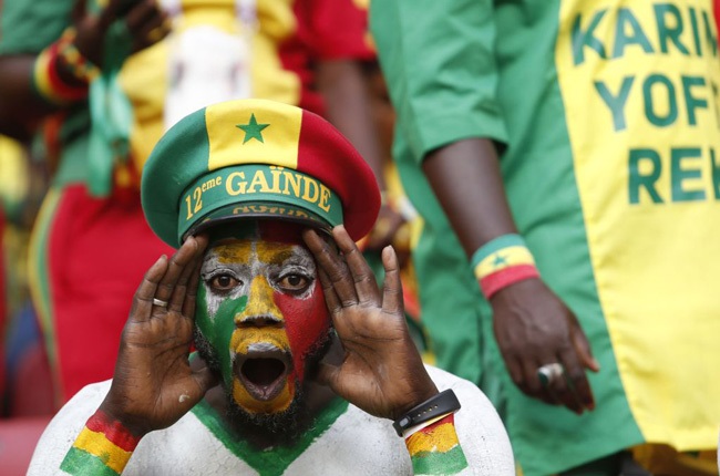 Fans of Senegal are seen at tribunes ahead of the Africa Cup of Nations final. (Getty Images)