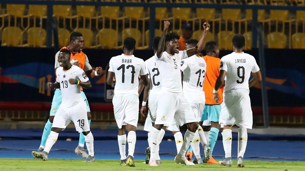 Ghana joined Sudan on top of Group C as the Black Stars started off their campaign to qualify for the 2021 Total African Cup of Nations with a 2-0 victory over South Africa on Thursday. Picture: CAF Online