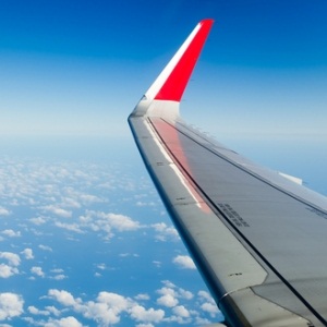 Wing of plane from Shutterstock