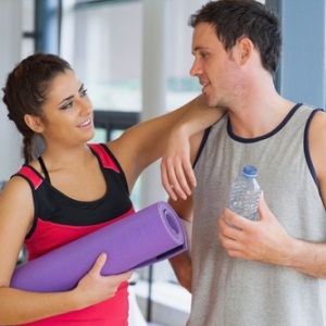 Couple in gym from Shutterstock