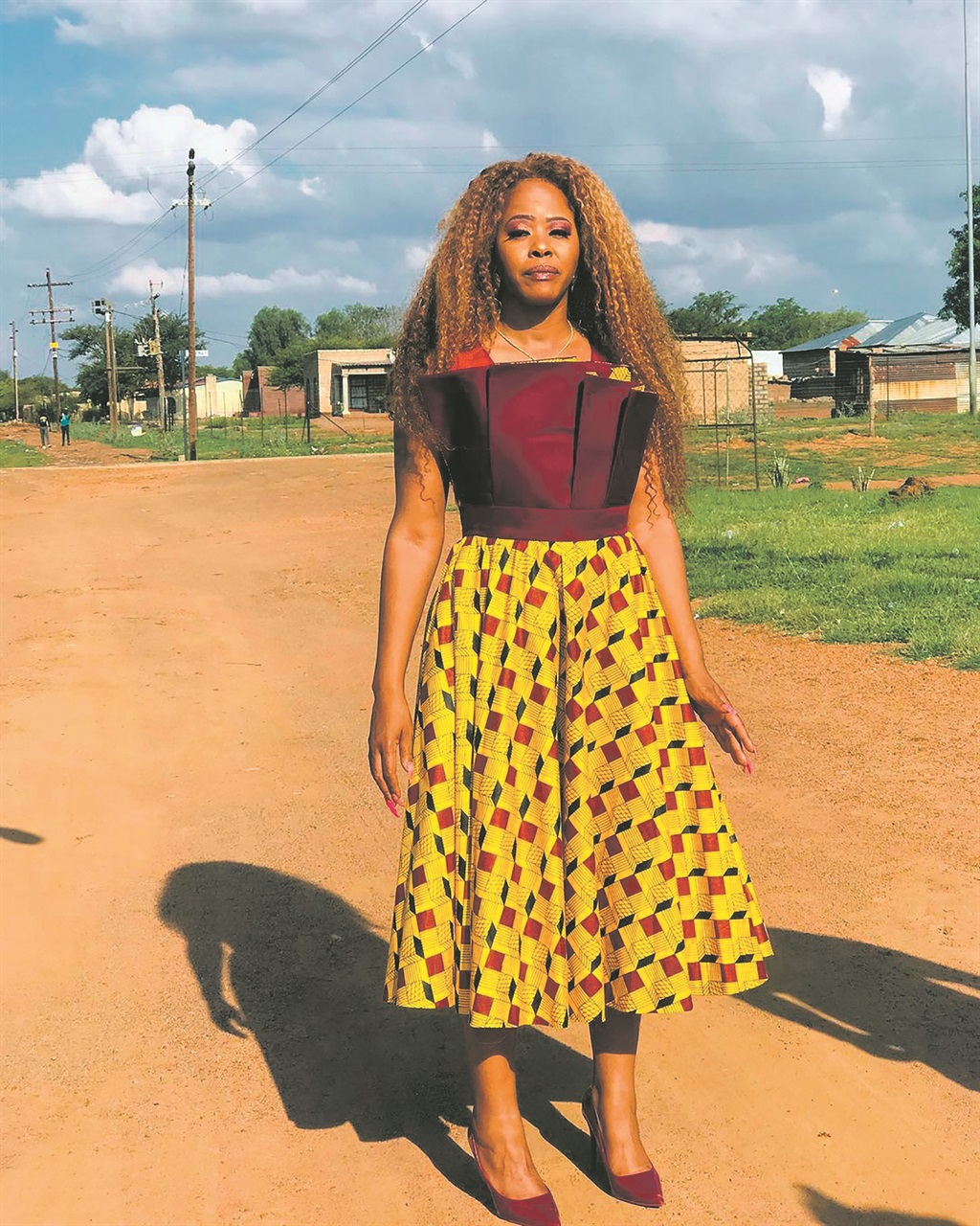 Andile Gaelesiwe was upset over rumours that she was dead. Photo from Instagram