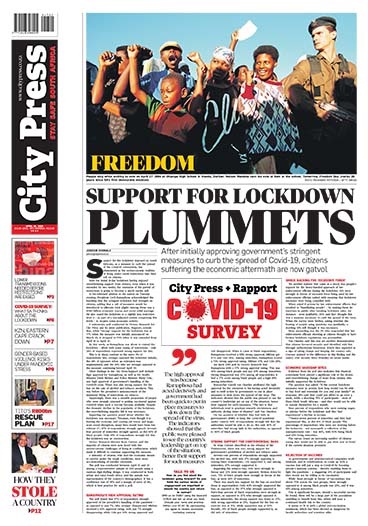 City Press front page: April 26 2020