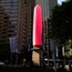 Giant pink condom rolled out in Sydney