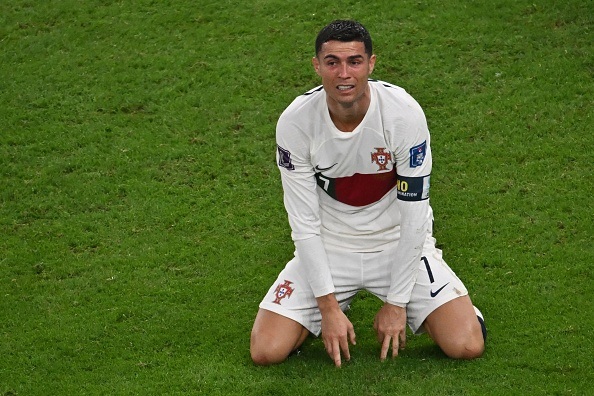 Portugal forward Cristiano Ronaldo burts into tears after being knocked out of the 2022 FIFA World Cup.