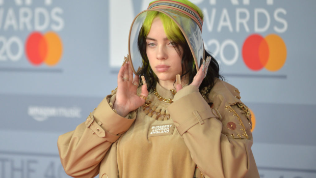 Billie Eilish attends The BRIT Awards 2020 at The O2 Arena. Photographed by Jim Dyson