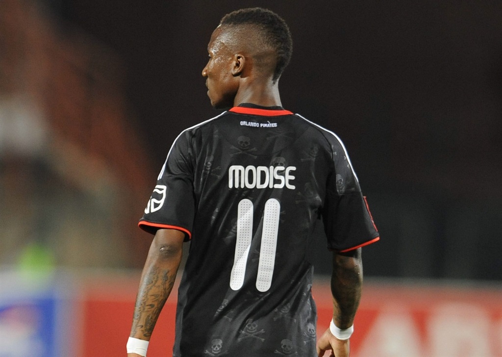 Orlando Pirates' Teko Modise  during the Absa Premiership match between Supersport United and Orlando Pirates from Loftus Stadium on October 21, 2009 in Pretoria, South Africa.