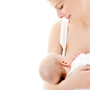 Mother breast feeding her infant from Shutterstock