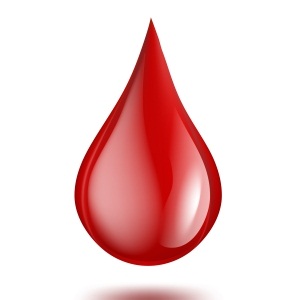 Drop of blood from Shutterstock
