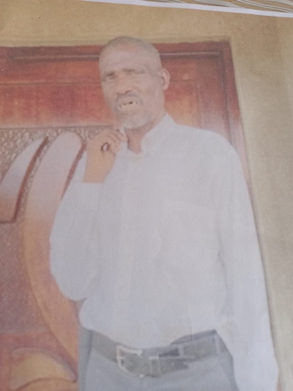 Madala Makwena Emmanuel Manamela is missing.