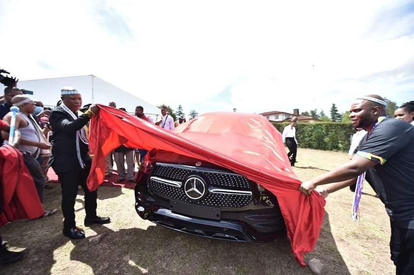 The luxury Mercedes-Benz GLE SUV King Dalindyebo received from EFF leader Julius Malema.