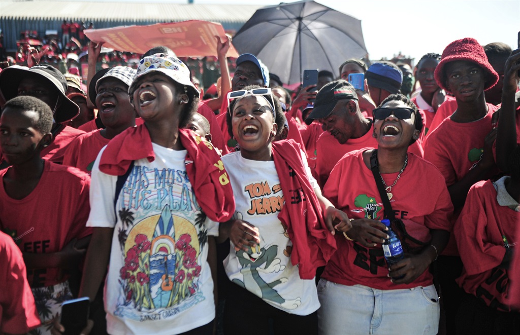 Hammanskraal residents and EFF members are at Temb