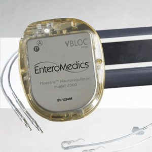 The Maestro® Rechargeable System, a first-in-class weight loss treatment for obesity and obesity related risk factors, developed by EnteroMedics® Inc. in the US.