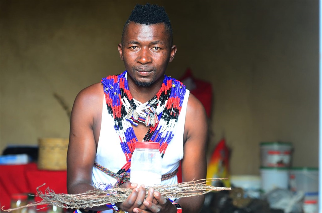 Vusi 'Ngwenyama insizwa kaManzini' Molekwa said his journey of becoming a sangoma wasn't easy. Photo by Raymond Morare