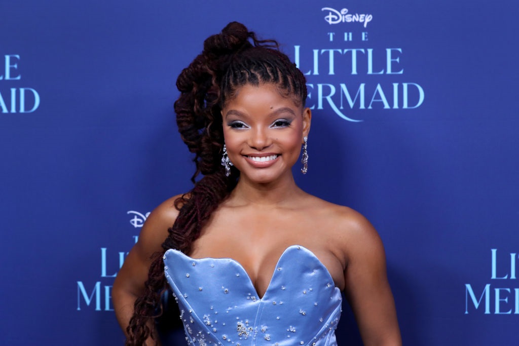 SYDNEY, AUSTRALIA - MAY 22: Halle Bailey attends the Australian premiere of The Little Mermaid at State Theatre on May 22, 2023 in Sydney, Australia