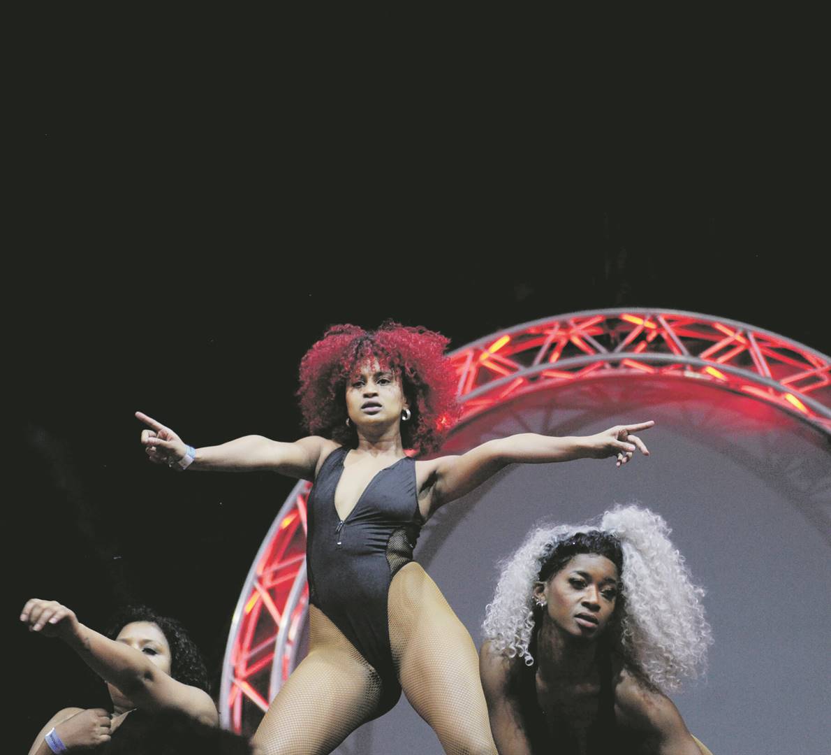 Dancers perform on stage at the Sexpo at SunBet Arena at Time Square in Pretoria at a previous iteration of the event