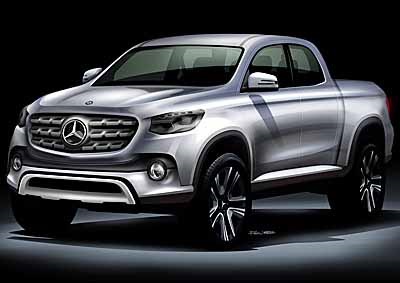 <b>COMING (SOMETIME) TO SA FROM MERCEDES:</b> This is an artist's impression of the 'first' Mercedes pick-up - but Merc bakkies were being assembled in South Africa 60 years ago. <i>Image: Mercedes-Benz</i>