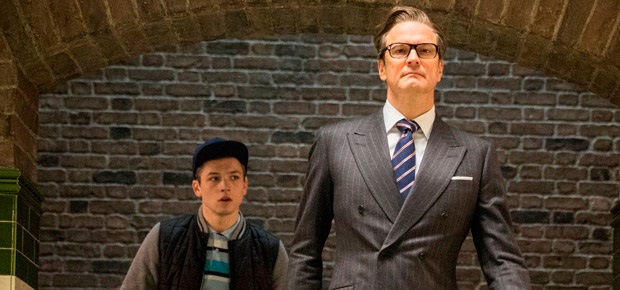 Taron Egerton and Colin Firth in Kingsman: The Secret Service (Fox)