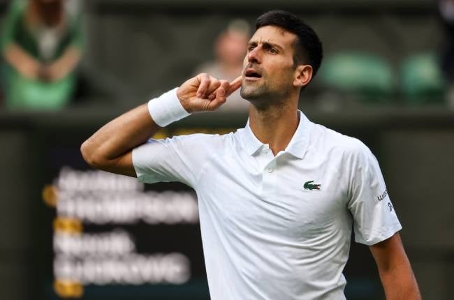 Serbian tennis star Novak Djokovic at Wimbledon (Shi Tang/Getty Images)