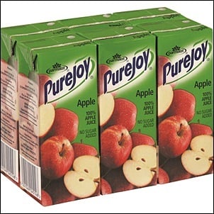A batch of Parmalat's PureJoy juice has been contaminated with caustic soda. (Supplied)