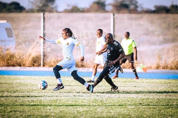 Siphiwe Tshabalala took part in the Soweto derby l