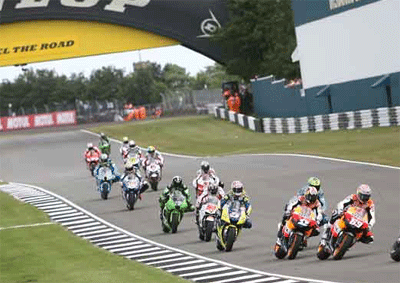 <b>HISTORIC VENUE:  </b>MotoGP riders taking part in an event at Donington Park. <i>Image: AP</i>