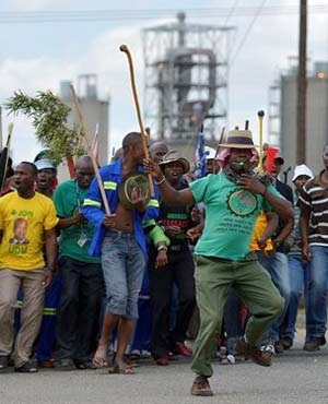 Marikana protesters (AFP)