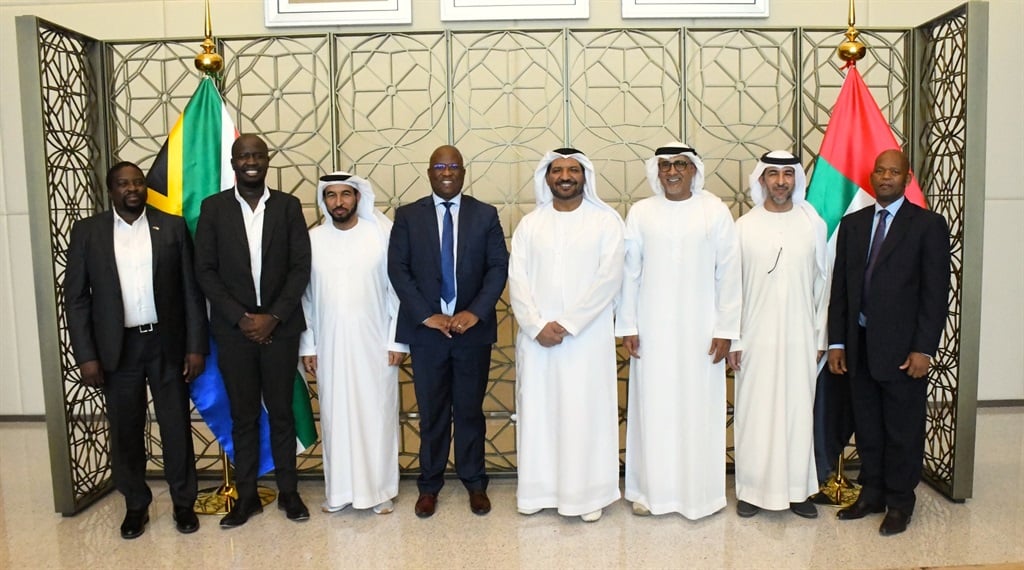 Oscar Mabuyane and his special advisors in UAE visit