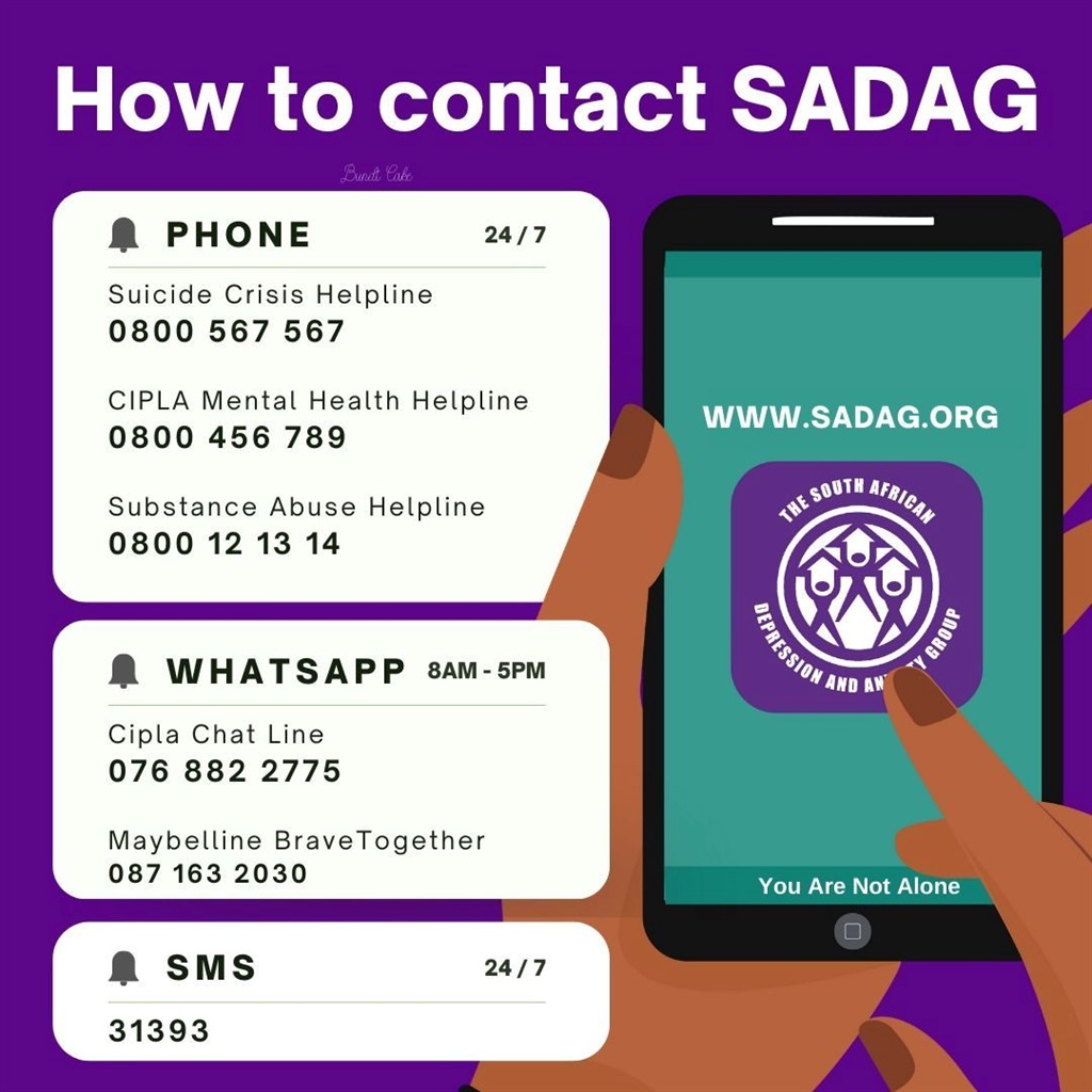 Contact SADAG here: