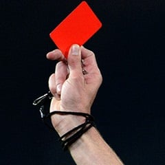 Red card (File)
