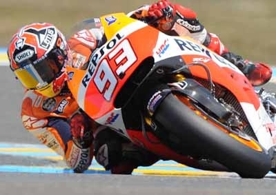 <b>HONDA BACK ON TOP:</b> The orange and white bike of Marc Marquez minced the opposition at the Circuit of the Americas to take the 2015 Austin MotoGP by two seconds. <i>Image: AP</i>