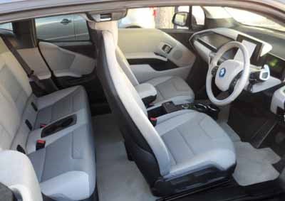 <b>SAVING WEIGHT, MAKING SPACE:</b> Contra-opening doors on the BMW i3 save on B pillars and make access easy. <i>Image: Les Stephenson</i>