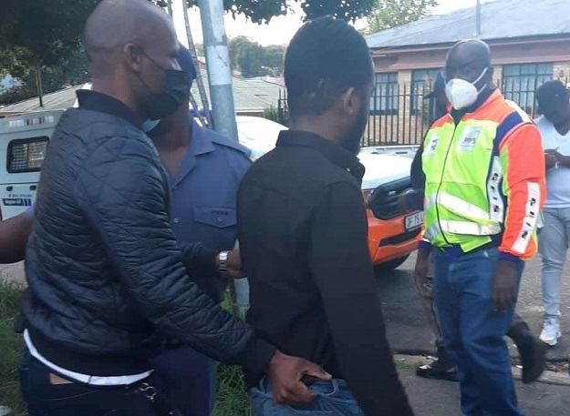 Ten people were arrested at a hijacked property on Tuesday. 