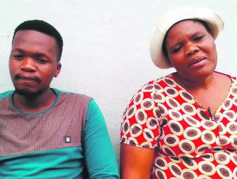 Mpho Monene and Sylvia Monene mourn Lebo’s death.          Photo by Ntebatse Masipa
