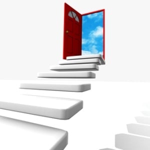 Meditation the door to infinity from Shutterstock