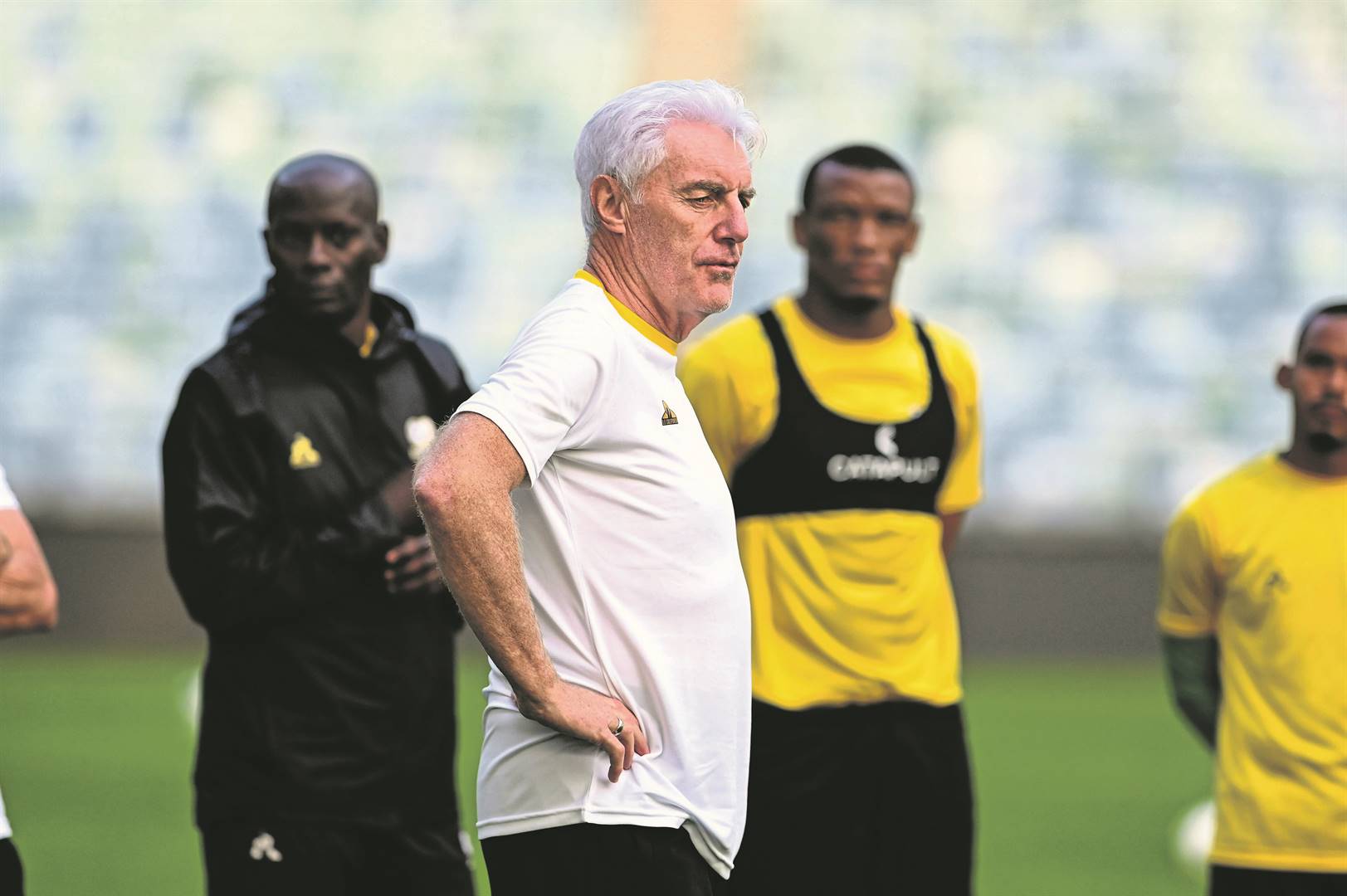 Bafana head coach Hugo Broos and his team are preparing for the Afcon tournament in Stellenbosch near Cape Town.