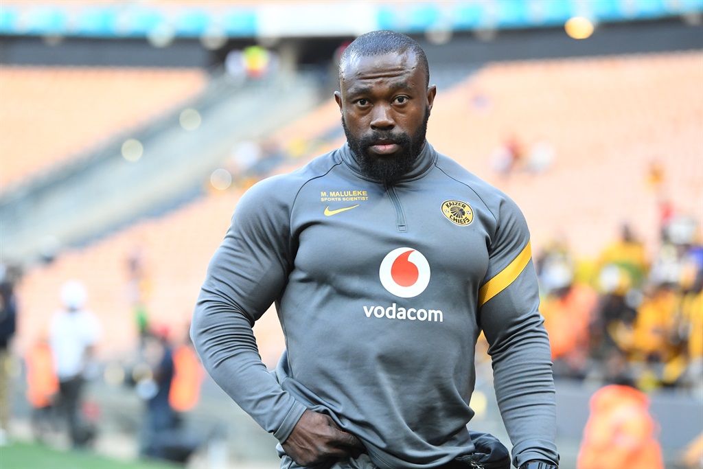 JOHANNESBURG, SOUTH AFRICA - SEPTEMBER 03: Kaizer Chiefs strength and conditioning coach Muzi Maluleke during the DStv Premiership match between Kaizer Chiefs and AmaZulu FC at FNB Stadium on September 03, 2022 in Johannesburg, South Africa. (Photo by Lefty Shivambu/Gallo Images)