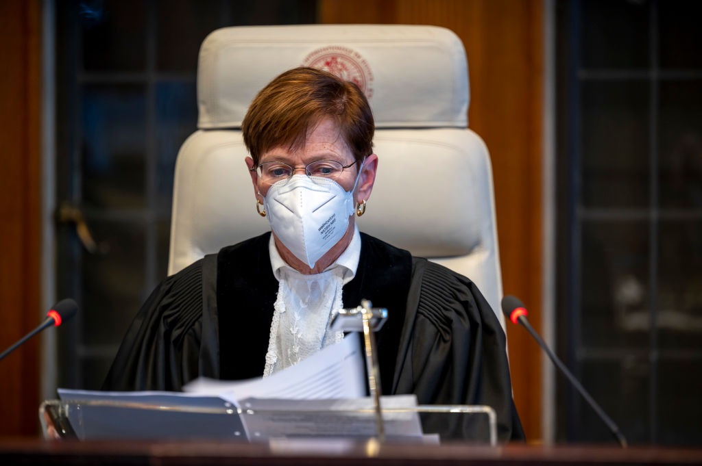 ICJ Judge President Joan E. Donoghue (Frank van Beek/ICJ via Getty Images)