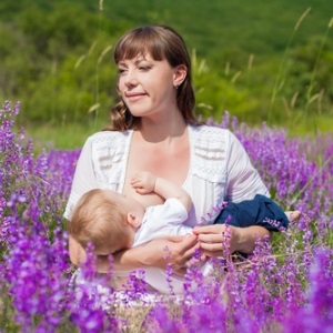 Mother breastfeeding from Shutterstock