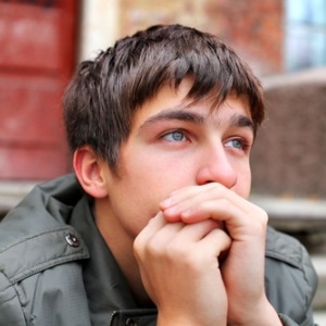 Depressed teen from Shutterstock