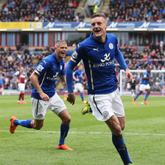 Jamie Vardy scores the winner for Leicester City (Getty Images)