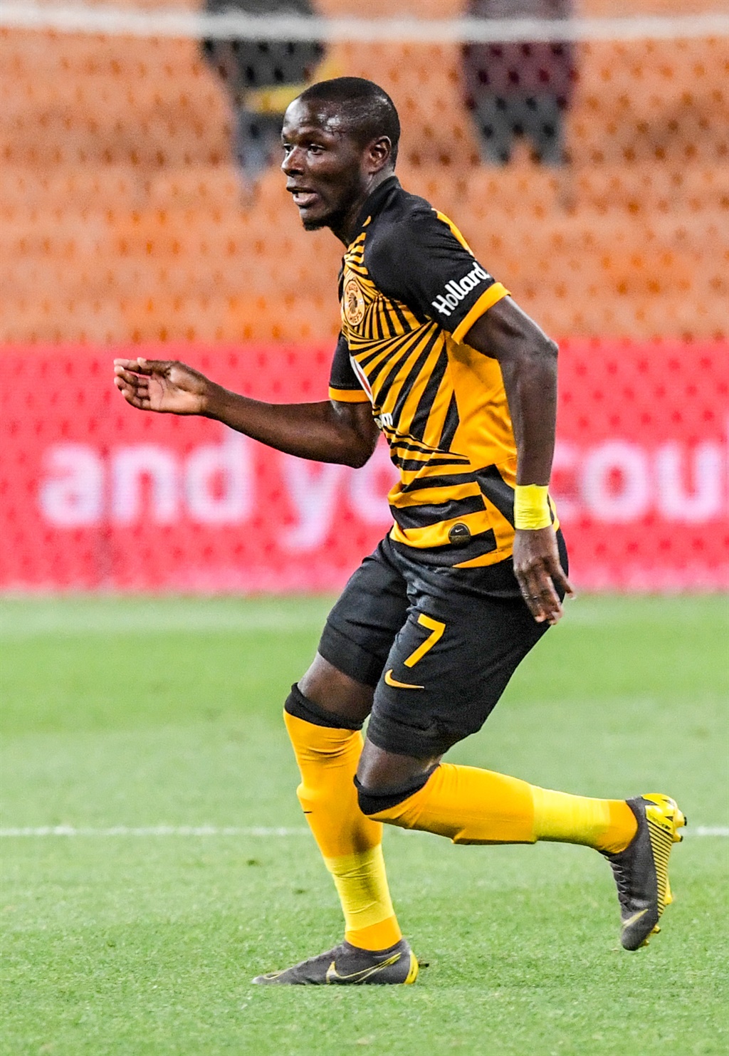  Lazalous Kambole of Kaizer Chiefs during Absa Premiership match between Kaizer Chiefs and Golden Arrows at FNB Stadium on October 01, 2019 in Johannesburg, South Africa. (Photo by Sydney Seshibedi/Gallo Images)